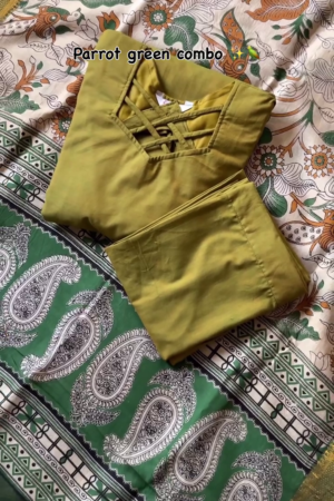 Self Design Velvet Top With Trouser