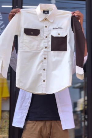 Men Checked Spread Collar Long Sleeves Shirt
