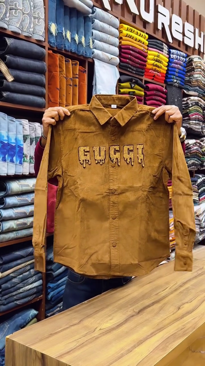 Men Applique Detailed Pure Cotton Shirt - Image 4