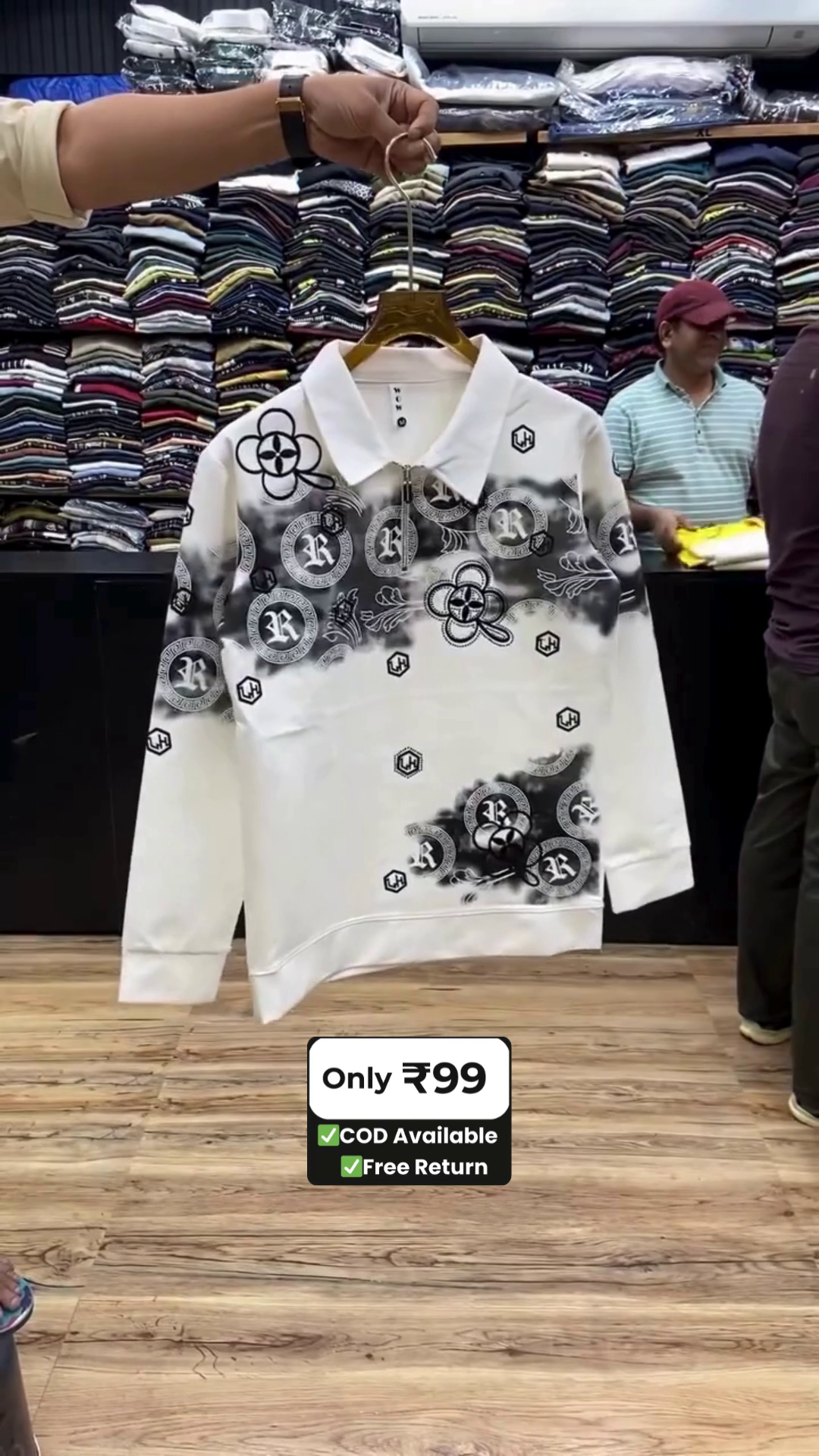Men Slim Fit Floral Printed Casual Shirt
