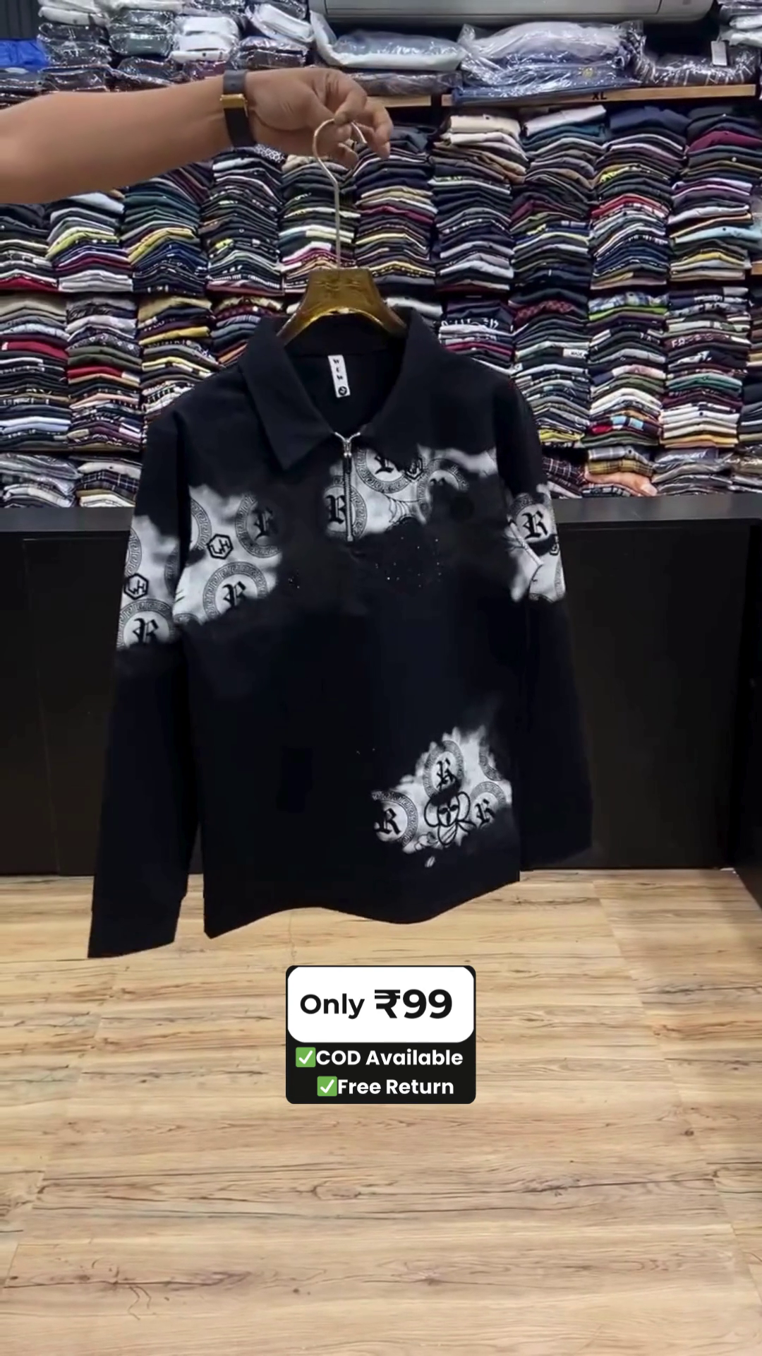 Men Slim Fit Floral Printed Casual Shirt - Image 7